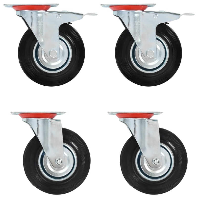 vidaXL Lenkrollen 4 Stk. 125 mm vidaXL Lenkrollen 4 Stk. 125 mm