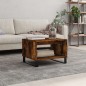 vidaXL Couchtisch Räuchereiche 60x50x40 cm Holzwerkstoff