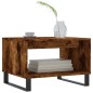 vidaXL Couchtisch Räuchereiche 60x50x40 cm Holzwerkstoff