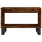 vidaXL Couchtisch Räuchereiche 60x50x40 cm Holzwerkstoff