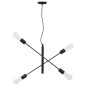 vidaXL Deckenleuchte mit Glühlampen 2 W Schwarz E27 vidaXL Deckenleuchte mit Glühlampen 2 W Schwarz E27