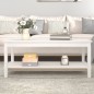 vidaXL Couchtisch Weiß 110x55x45 cm Massivholz Kiefer vidaXL Couchtisch Weiß 110x55x45 cm Massivholz Kiefer