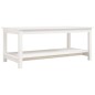 vidaXL Couchtisch Weiß 110x55x45 cm Massivholz Kiefer vidaXL Couchtisch Weiß 110x55x45 cm Massivholz Kiefer
