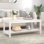 vidaXL Couchtisch Weiß 110x55x45 cm Massivholz Kiefer vidaXL Couchtisch Weiß 110x55x45 cm Massivholz Kiefer