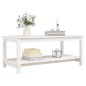 vidaXL Couchtisch Weiß 110x55x45 cm Massivholz Kiefer vidaXL Couchtisch Weiß 110x55x45 cm Massivholz Kiefer