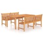 vidaXL 3-tlg. Garten-Essgruppe Massivholz Teak vidaXL 3-tlg. Garten-Essgruppe Massivholz Teak