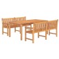 vidaXL 3-tlg. Garten-Essgruppe Massivholz Teak vidaXL 3-tlg. Garten-Essgruppe Massivholz Teak