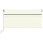 vidaXL Markise Manuell Einziehbar mit Rollo 3,5x2,5 m Creme vidaXL Markise Manuell Einziehbar mit Rollo 3,5x2,5 m Creme