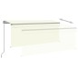 vidaXL Markise Manuell Einziehbar mit Rollo 3,5x2,5 m Creme vidaXL Markise Manuell Einziehbar mit Rollo 3,5x2,5 m Creme