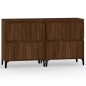 vidaXL Sideboards 2 Stk. Braun Eichen-Optik 60x35x70 cm Holzwerkstoff vidaXL Sideboards 2 Stk. Braun Eichen-Optik 60x35x70 cm Holzwerkstoff