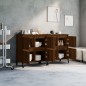 vidaXL Sideboards 2 Stk. Braun Eichen-Optik 60x35x70 cm Holzwerkstoff vidaXL Sideboards 2 Stk. Braun Eichen-Optik 60x35x70 cm Holzwerkstoff