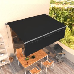 vidaXL Gelenkarmmarkise mit Rollo 4x3 m Anthrazit