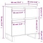 vidaXL Sideboard Braun Eichen-Optik 60x35x70 cm Holzwerkstoff vidaXL Sideboard Braun Eichen-Optik 60x35x70 cm Holzwerkstoff