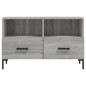 vidaXL TV-Schrank Grau Sonoma 80x36x50 cm Holzwerkstoff vidaXL TV-Schrank Grau Sonoma 80x36x50 cm Holzwerkstoff