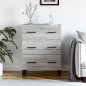 vidaXL Sideboard Grau Sonoma 69,5x34x90 cm Holzwerkstoff vidaXL Sideboard Grau Sonoma 69,5x34x90 cm Holzwerkstoff