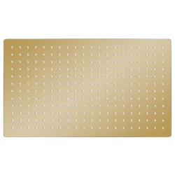 vidaXL Regenbrause Edelstahl 50x30 cm Rechteckig Golden