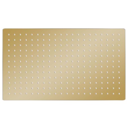 vidaXL Regenbrause Edelstahl 50x30 cm Rechteckig Golden