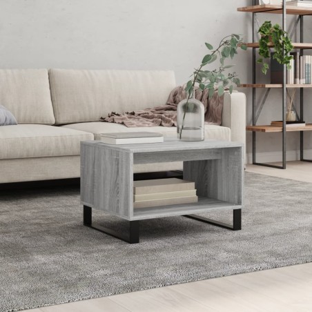 vidaXL Couchtisch Grau Sonoma 60x50x40 cm Holzwerkstoff