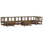 vidaXL 8-tlg. Garten-Lounge-Set mit Kissen Honigbraun Massivholz vidaXL 8-tlg. Garten-Lounge-Set mit Kissen Honigbraun Massivholz