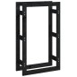 vidaXL Kaminholzregal Schwarz 60x25x100 cm Massivholz Kiefer vidaXL Kaminholzregal Schwarz 60x25x100 cm Massivholz Kiefer
