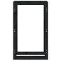 vidaXL Kaminholzregal Schwarz 60x25x100 cm Massivholz Kiefer vidaXL Kaminholzregal Schwarz 60x25x100 cm Massivholz Kiefer