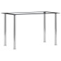 vidaXL Esstisch Schwarz und Transparent 120 x 60 x 75 cm Hartglas vidaXL Esstisch Schwarz und Transparent 120 x 60 x 75 cm Hartglas