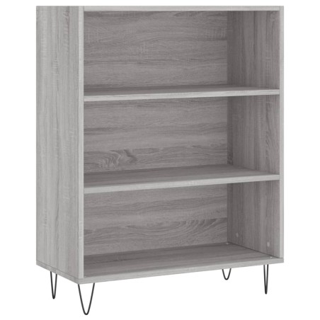 vidaXL Bücherregal Grau Sonoma 69,5x32,5x90 cm Holzwerkstoff