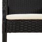 vidaXL 9-tlg. Garten-Essgruppe mit Kissen Schwarz Poly Rattan vidaXL 9-tlg. Garten-Essgruppe mit Kissen Schwarz Poly Rattan