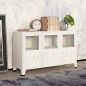 vidaXL Industrial Sideboard Weiß 105x35x62 cm Metall und Glas vidaXL Industrial Sideboard Weiß 105x35x62 cm Metall und Glas