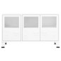 vidaXL Industrial Sideboard Weiß 105x35x62 cm Metall und Glas vidaXL Industrial Sideboard Weiß 105x35x62 cm Metall und Glas
