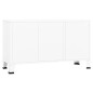 vidaXL Industrial Sideboard Weiß 105x35x62 cm Metall und Glas vidaXL Industrial Sideboard Weiß 105x35x62 cm Metall und Glas