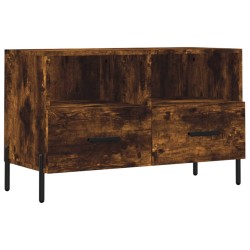vidaXL TV-Schrank Räuchereiche 80x36x50 cm Holzwerkstoff