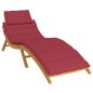vidaXL Sonnenliegen-Auflage Weinrot 186x58x3 cm Oxford-Gewebe vidaXL Sonnenliegen-Auflage Weinrot 186x58x3 cm Oxford-Gewebe