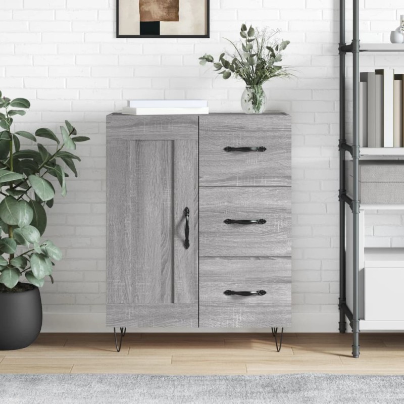vidaXL Sideboard Grau Sonoma 69,5x34x90 cm Holzwerkstoff vidaXL Sideboard Grau Sonoma 69,5x34x90 cm Holzwerkstoff