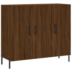 vidaXL Sideboard Braun Eichen-Optik 90x34x80 cm Holzwerkstoff
