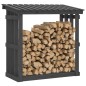 vidaXL Kaminholzregal Grau 108x64,5x109 cm Massivholz Kiefer vidaXL Kaminholzregal Grau 108x64,5x109 cm Massivholz Kiefer