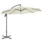 vidaXL Ampelschirm mit Stahlmast 300 cm Sand vidaXL Ampelschirm mit Stahlmast 300 cm Sand