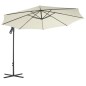 vidaXL Ampelschirm mit Stahlmast 300 cm Sand vidaXL Ampelschirm mit Stahlmast 300 cm Sand
