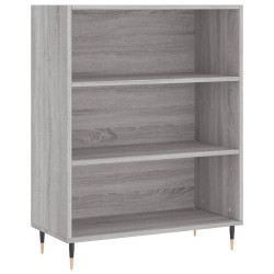 vidaXL Bücherregal Grau Sonoma 69,5x32,5x90 cm Holzwerkstoff