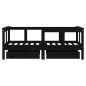 vidaXL Kinderbett mit Schubladen Schwarz 70x140 cm Massivholz Kiefer vidaXL Kinderbett mit Schubladen Schwarz 70x140 cm Massivholz Kiefer