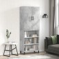 Highboard Betongrau 69,5x34x180 cm Holzwerkstoff Highboard Betongrau 69,5x34x180 cm Holzwerkstoff