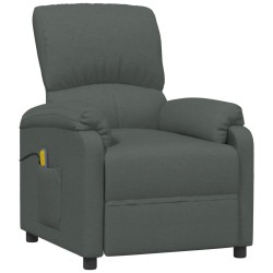 vidaXL Massagesessel Dunkelgrau Stoff