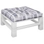 Palettenkissen Grau Karomuster 70x70x12 cm Stoff Palettenkissen Grau Karomuster 70x70x12 cm Stoff