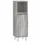 vidaXL Badschrank Grau Sonoma 30x30x100 cm Holzwerkstoff vidaXL Badschrank Grau Sonoma 30x30x100 cm Holzwerkstoff