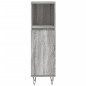 vidaXL Badschrank Grau Sonoma 30x30x100 cm Holzwerkstoff vidaXL Badschrank Grau Sonoma 30x30x100 cm Holzwerkstoff