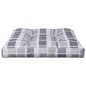 Palettenkissen Grau Karomuster 70x70x12 cm Stoff Palettenkissen Grau Karomuster 70x70x12 cm Stoff