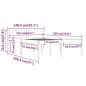 vidaXL Massivholzbett Kiefer 135x190 cm vidaXL Massivholzbett Kiefer 135x190 cm