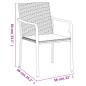 vidaXL 5-tlg. Garten-Essgruppe mit Kissen Poly Rattan und Stahl vidaXL 5-tlg. Garten-Essgruppe mit Kissen Poly Rattan und Stahl