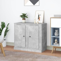 vidaXL Sideboards 2 Stk. Betongrau 37,5x35,5x67,5 cm Holzwerkstoff