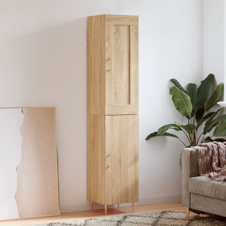 vidaXL Highboard Sonoma-Eiche 34,5x34x180 cm Holzwerkstoff
